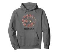 Bloom Wild Spring Bird Quote Cherry Blossom Lover Flight Nat Pullover Hoodie