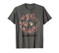 Bloom Wild Spring Bird Quote Cherry Blossom Lover Flight NAT T-Shirt