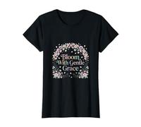 Bloom with Gentle Grace Floral Aesthetic Art T-Shirt