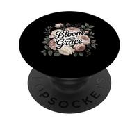 Bloom with Grace Floral Blossom Inspiring Women's PopSockets Adhesive PopGrip