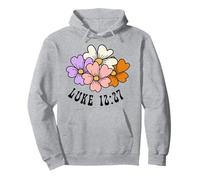 Bloom With Jesus Christian Faith Floral Flowers Pullover Hoodie