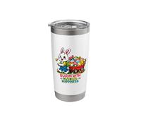 Bloom with Love and Happiness Easter Bunny Design Stainless Steel Insulated Tumbler