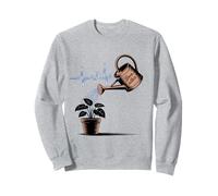 Bloom Within Heartbeat Watering Plant Art Sweatshirt