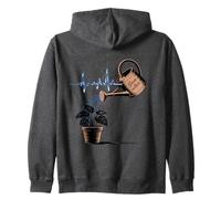 Bloom Within Heartbeat Watering Plant Art Zip Hoodie