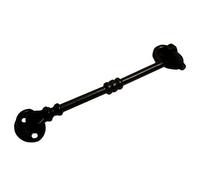 Blooma Black Antique Effect Cast Iron Cabin Hook, (L)204mm