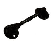 Blooma Black Antique Effect Cast Iron Cabin Hook, (L)76mm