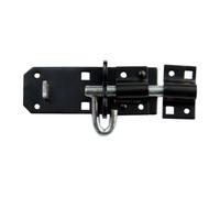Blooma Black Powder-Coated Steel Brenton Door Bolt (L)102mm (W)35mm