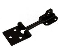 Blooma Black Powder-Coated Steel Hasp & Staple, (L)125mm