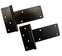 Blooma Black Powder-Coated Steel Tee Hinge (L)127mm