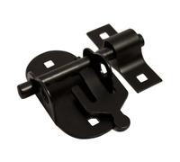 Blooma Black Steel Door Bolt (L)102mm (W)116mm