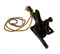 Blooma Black Steel Gate Latch, (L)48mm