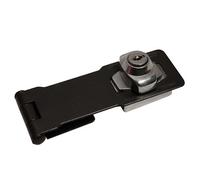 Blooma Black Steel Hasp & Staple, (L)114mm (W)42mm