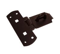 Blooma Black Steel Hasp & Staple, (L)152mm (W)152mm