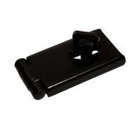 Blooma Black Steel Hasp & Staple, (L)89mm (W)47mm
