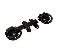Blooma Black Steel Ring Gate Latch, (L)152mm