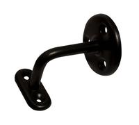 Blooma Black Steel Wall-Mounted Handrail Bracket (L)58mm (W)11mm