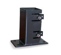 Blooma Bolt-Down Flush Steel Post Support (L)70mm (W)70mm