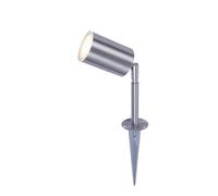 Blooma Candiac Silver Effect Led Outdoor Single Spike Light (D)60mm