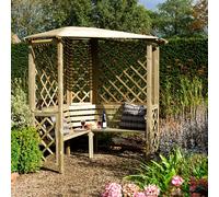 Blooma Chiltern Corner Arbour, (H)2100mm (W)1580mm (D)1580mm - Assembly Required