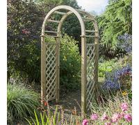 Blooma Chiltern Round Top Softwood Arch (H) 2.5M (W) 1.24M (D) 0.65M - Assembly Service Included