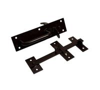 Blooma Suffolk Brown Steel Gate Latch, (L)45mm