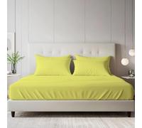 BloomBedding 100% Egyptian Cotton 400 Thread Count King Size Fitted Sheet - 40cm Deep Pocket - Hypoallergenic, Durable & Soft With Resilient Elastic Corners For Secure Fit