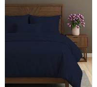 BloomBedding 100% Egyptian Cotton King Size Duvet Cover Set 400 TC 4PC Duvet Cover King Size Set With Matching Fitted Sheet & Pillow Cases 2 Pack Cozy & Soft Set