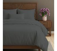 BloomBedding 100% Egyptian Cotton King Size Duvet Cover Set 400 TC 4PC Duvet Cover King Size Set With Matching Fitted Sheet & Pillow Cases 2 Pack Cozy & Soft Set
