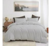 BloomBedding 2 Piece Single Duvet Set 100% Cotton Duvet Cover Single Super Soft And Cozy Duvet Single Cover Set Luxury Bedding Sets With Button Closure