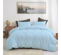 BloomBedding 2 Piece Single Duvet Set 100% Cotton Duvet Cover Single Super Soft And Hypoallergenic Duvet Single Cover Set Luxury Bedding Sets With Button Closure