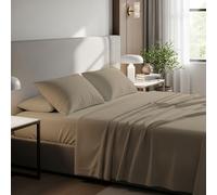 BloomBedding 400 Thread Count King Size Flat Sheet 100% Egyptian Cotton Gentle & Airy Bed Sheet
