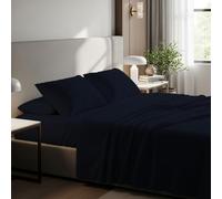 BloomBedding 400 Thread Count King Size Flat Sheet 100% Egyptian Cotton Gentle & Airy Bed Sheet