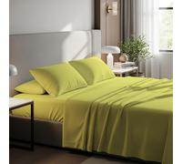 BloomBedding 400 Thread Count King Size Flat Sheet 100% Egyptian Cotton Gentle & Airy Bed Sheet
