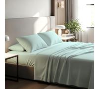 BloomBedding 400 Thread Count King Size Flat Sheet 100% Egyptian Cotton Gentle & Airy Bed Sheet