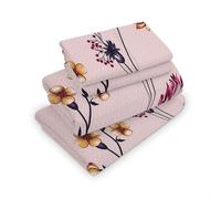 BloomBedding 4PC Bed Sheet Set | 1x Elasticated Corners Fitted Sheet 1x Neatly Stitched Edges Flat Sheet With Soft Matching Pillowcases 2 Pack Cozy & Easy To Wash