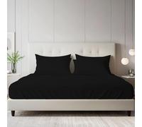 BloomBedding Fitted Sheet Super King, Deep Pocket 40cm Bottom Sheets 400 Thread Count 100% Egyptian Cotton & OEKO-TEX Certified Lightweight and Fade Resistant Fitted Super King Bed Sheet