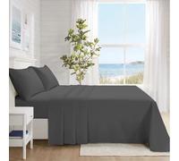 BloomBedding King Size 4PC Bed Sheet Set 400TC, 100% Egyptian Cotton Fitted & Flat Sheets with 2 Matching Pillowcases, Easy Machine Washable Breathable Bedding Set
