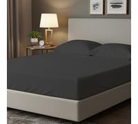 BloomBedding King Size Fitted Sheet 400 Thread Count 100% Egyptian Cotton 25cm Deep Pocket Fitted Sheet King Size Soft & Breathable Sheets