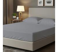 BloomBedding King Size Fitted Sheet 400 Thread Count 100% Egyptian Cotton 25cm Deep Pocket Fitted Sheet King Size Soft & Breathable Sheets