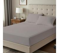 BloomBedding King Size Fitted Sheet 400 Thread Count 100% Egyptian Cotton 35cm Deep Pocket Fitted Sheet King Size Soft & Breathable Sheets