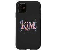 Bloomcore First Name KIM Personalized Girl Nametag My Garden Case for iPhone 11