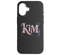 Bloomcore First Name KIM Personalized Girl Nametag My Garden Case for iPhone 16