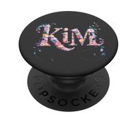 Bloomcore First Name KIM Personalized Girl Nametag My Garden PopSockets Adhesive PopGrip