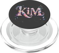 Bloomcore First Name KIM Personalized Girl Nametag My Garden PopSockets PopGrip for MagSafe