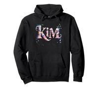 Bloomcore First Name KIM Personalized Girl Nametag My Garden Pullover Hoodie