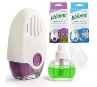 Bloome 2pk Assorted Ambience Air Fresheners for Home - Tropical Coconut, Cotton Fresh and Lavender Meadow, Kitchen Odour Eliminator, Room Smell Freshner, Long-Lasting Bathroom Scent Diffusers (2×75ml)