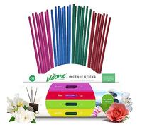 Bloome 32pk Incense Sticks Multipack for Yoga, Meditation or Relaxation | 2 Sets of 32 Incense Sticks Each | 48 Count | Lavender Wood & Sandalwood | Stress Relief & Relaxation