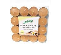 bloome Fragranced Tea Light Candles Assorted 12pk (Indulgent Vanilla)