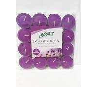 bloome Fragranced Tea Light Candles Assorted 12pk (Wild Lavender)