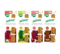 Bloome Insense Wooden Holder Extra Long Joss Sticks Various Strawberry Scent Stamford premium Aromatherapy Hex Range Agarbathi Fragrance Spiritual Temple Home Long Burn [ Pack Of 60 ]